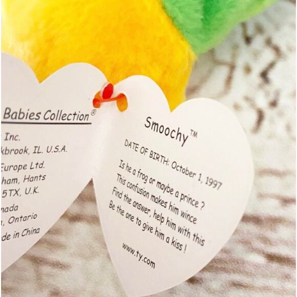 TY BEANIE BABIES Smoochy the Frog - Picture 3 of 3